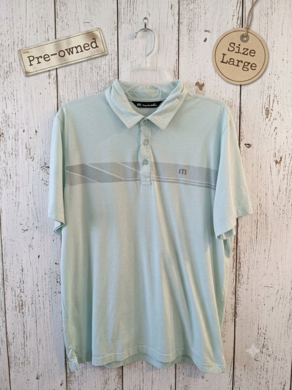 TravisMathew Matter of Opinion Men's Polo Large (READ!)